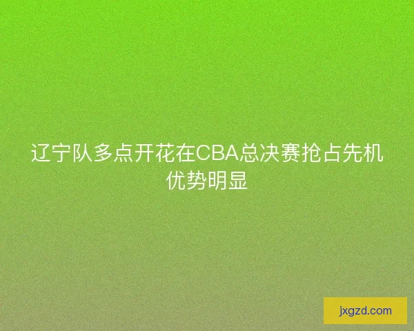 辽宁队多点开花在CBA总决赛抢占先机优势明显